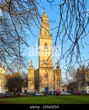 St Paul`s church on Georgian Portland square in Bristol UK with its distinctive four tiered tower designed by Daniel Hague Stock Photo